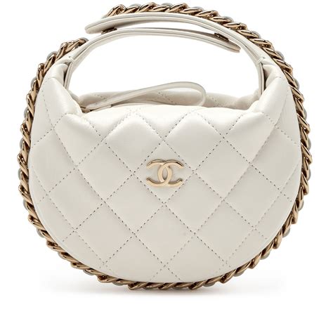 chanel white round bag|Chanel round bag price.